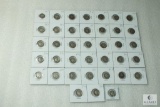 Lot of (38) Teens and 1920s Mercury dimes