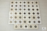 Mixed lot of (47) 1940s and 1950s Jefferson nickels