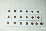 Lot of (19) 1921 Lincoln wheat cents