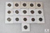 Lot of (16) Jefferson nickels - including wartime alloys