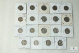Lot of (19) Jefferson nickels - including silver wartime alloys