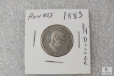 1883 Hawaii quarter dollar