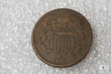 1865 2-cent piece - Civil War era