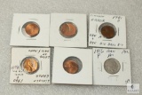 Lot of (6) mixed ERROR coins