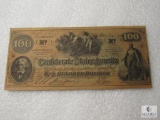 November 20, 1864 CSA Civil War $100 note