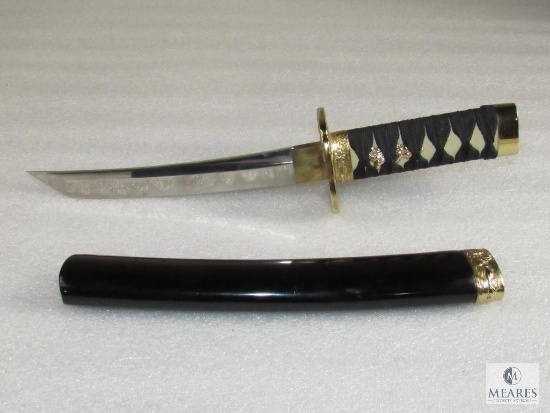 Chinese Warrior Knife Katana Style Short Blade with Sheath - Very Sharp!