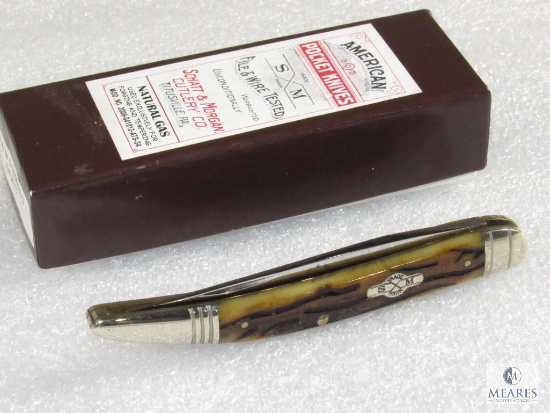 New Schatt & Morgan S&M Cutler Texas Toothpick #041812 File & Wire Tested Knife