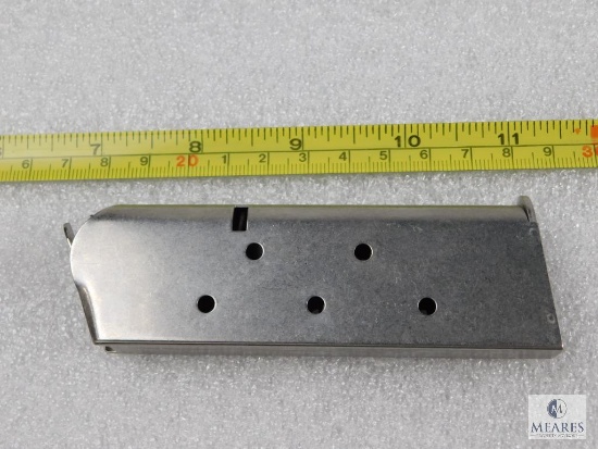 Stainless Colt Officers 1911 .45 ACP Pistol Mag