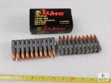 TulAmmo 40 Rounds 7.63x39mm, 122gr. FMJ, steel case
