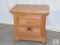 Broyhill Knotty Pine Wood Nightstand Two-Drawer