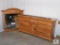 Broyhill Knotty Pine Dresser - Center cabinet with nine total drawers + Mirror