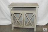 Farmhouse Style Entertainment Table Stand or Entry Table with Shelf