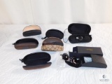 Lot of assorted Ronsou & Maui Jim's Sunglass and Cases including a Coach