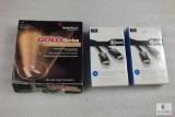 Lot Radio Shack Gold Series Audio Cable 20' & (2) High Speed HDMI Cable with Ethernet