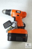 Black & Decker 18-volt Electric Drill - Battery and Charger Cable included
