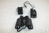 Lot of (3) Binoculars - Bushnell Insta Focus, Blazer, and plastic set