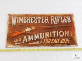 Winchester Rifles and Ammo Tin sign for man cave