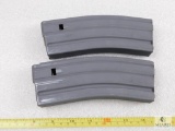 Two 30 round 5.56 AR 15 Rifle mags