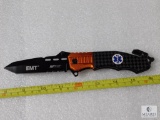 NEW EMT folder knife with glass breaker and seatbelt cutter