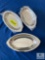 Lot of 3 - AdCraft 12 oz. Au gratin Oval Dishes