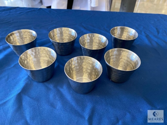 Lot of 7 - Hammered Sauce Cups