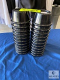 Lot of 22 - Black Gessner 0392 Sauce Cups