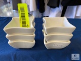 Lot of 6 - American Metal Craft Ivory Ramekin Bowls