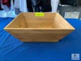 American Metal Craft Bamboo 12-inch Square Bowl