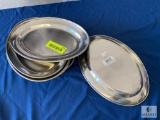 Lot of 6 - Tablecraft Stainless Steel Oval Platters