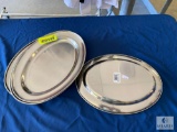 Lot of 4 - Tablecraft Stainless Steel Oval Platters