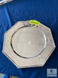 Lot of 7 - American Metal Craft Octagonal Charger Plates - 12 inch