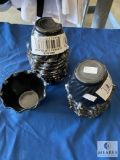 Lot of 17 - American Metal Craft MELSCB Black Dessert Cups