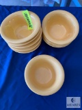Lot of 11 - 10-ounce 5.5-inch Yellow Soup Bowls