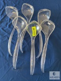 Lot of 6 - 13-inch Plastic Ladles