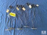Lot of 5 - 12-inch Number Stands