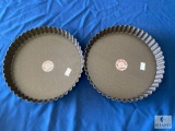 Lot of 2 - Gobel Anti-Adherent 8-inch Tart Pans