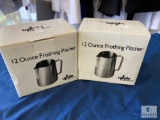 Lot of 2 - Update 12-ounce Frothing Pitchers