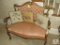 Antique Parlor Settee Chair - Gold-Gilt design