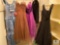 Lot of vintage ladies' ball gowns and dresses