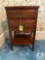 Mahogany side table with two drawers