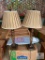 Group of (2) vintage table lamps