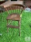 Oak wooden high chair