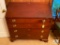 Vintage Wood Four-drawer Secretary Desk