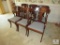 Lot of (6) Mixed Wood Dining Chairs with upholstered seats