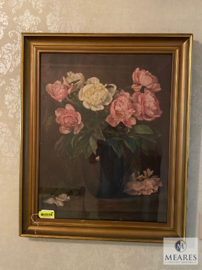 Framed art print - roses