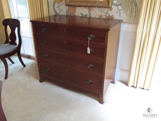 Four-Drawer Vintage Wood Chest