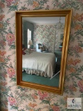 Framed wall mirror