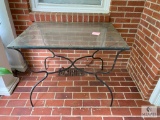 Iron and Glass outdoor table