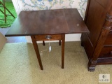 Vintage Wood Drop Leaf Table 30