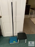 Lot Bissell Gemini Carpet Sweeper & Cosco Footstool